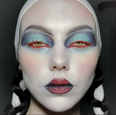 Edgy Makeup, Creative Makeup Looks, Clown Makeup