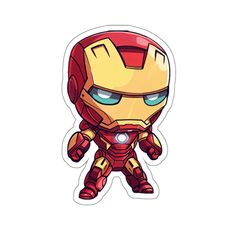 Golden Armor, Style Comic, 80s Retro, Kiss Cut Stickers, Indoor Decor, Mock Up, Iron Man, Spice Things Up, Fur Babies