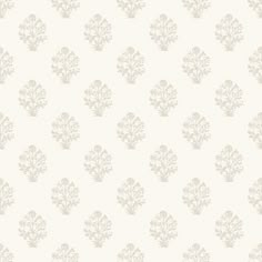 a white wallpaper with an ornate design