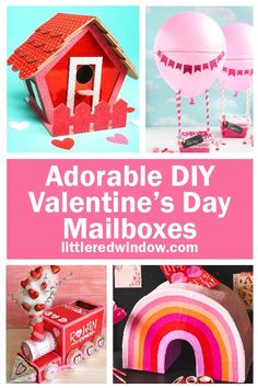 adorable diy valentine's day mailboxes that are easy to make and fun for kids