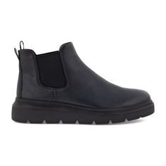 ECCO Nouvelle Chelsea Boot (Women) - Black Boots - Casual - Low - The Heel Shoe Fitters Black Leather Womens Boots, Chelsea Boot Outfit, Black Leather Boots Women, Chelsea Boot Women, Boots Comfortable, Walking The Dog, Ecco Shoes, Chelsea Boots Women, Outdoor Boots