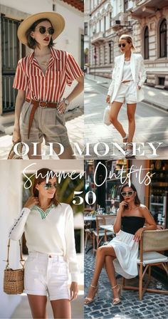 Beach Italy Outfit, Rich Style Outfits Summer, Summer Outfit Women 2025, Classy Boating Outfit, British Summer Fashion, Oldmoney Summer Style, Old Money Vacation Outfits Women, Summer Elevated Casual, Chic Holiday Outfits Summer