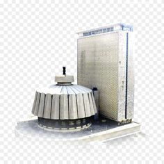 an object that looks like it is on top of a building, with no background