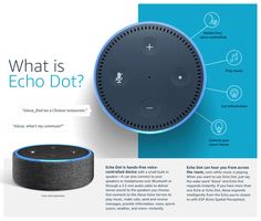 an echo dot is shown in this advertisement