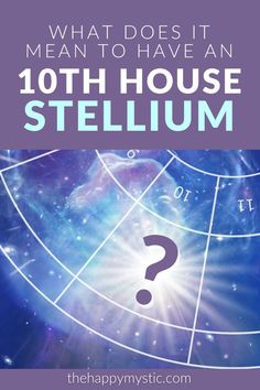 the words, what does it mean to have an 10th house stellarum? on top of