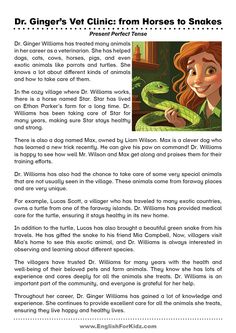 Dive into #English verb tenses with Dr. Williams in Maplewood! Our present perfect reading comprehension text weaves language learning into heartwarming stories. Engaging and educational - perfect for young minds. #EnglishLearning #ReadingComprehension English Comprehension Worksheets Year 5, Perfect Tenses English, Present Perfect Tense, Read In English, Reading Comprehension Test, Text English