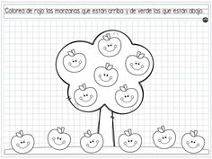 an apple tree with five apples on it and the words, colorless in spanish