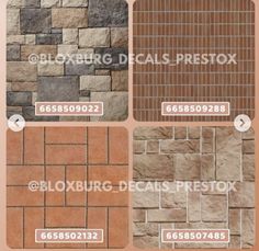 different types of brick tiles for walls and floors in various colors, sizes and finishes