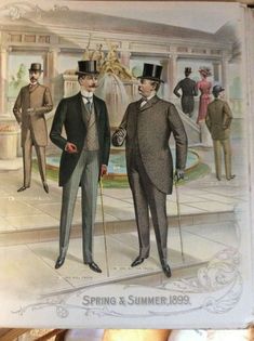 1890s Mens Fashion, 19th Century Mens Fashion, Victorian Mens Clothing, Morning Coat, Kittens Vintage, Male Clothes