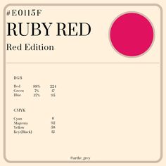 the cover for ruby red, with an image of a pink circle on top of it