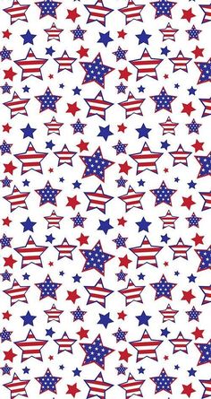 red, white and blue stars are arranged in rows on a white background with the colors of the american flag