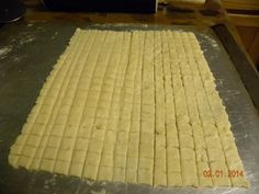 the dough is ready to go into the oven