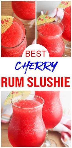 the best cherry rum slushie recipe