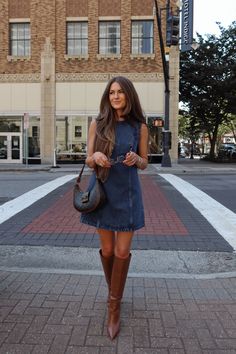 September Best Sellers Christian Girl Autumn, Denim Dress Outfit, Southern Outfits, Mini Dress Outfits, Christian Girl, Fall Dress Outfit, Denim Mini Dress, Outfit Inspo Fall, Fashion Fits