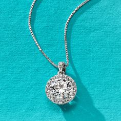 Ross-Simons - 2.00 ct. t. w. Moissanite Pendant Necklace in Sterling Silver. 18". Here's a hearty helping of sparkle for a price you won't have to think about twice! The alluring pendant necklace boasts a crystalline round brilliant-cut moissanite centerpiece highlighted by a halo and bale of additional moissanites, together comprising a stunning total of 2.00 carats. Set in sterling silver. Suspends from a box chain. Springring clasp, moissanite pendant necklace. Diamond Anklet, Italian Gold Jewelry, Pearl Bracelet Gold, Pearl Strands Necklace, Pearl Anklet, Moissanite Pendant, Diamond Tennis Necklace, Precious Gemstones Jewelry, Mens Gold Bracelets