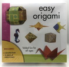 an easy origami book with instructions on how to make it and what to do