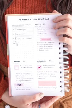 Vista semana completa de las agendas semanales sin fechas. Ideales para organizarte a tu propio ritmo y tiempos Journal Easy Ideas, Bullet Journal Easy, Planner Minimal, Project Planner, Journals & Planners, Good Notes