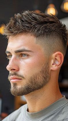 11 Short Fade Haircuts For Men To Try in 2025 - LIFESTYLE BY PS Crew Cut Haircut, Young Men Haircuts, Men Fade Haircut Short, Short Fade Haircut, Men's Short Hair, Mens Fade