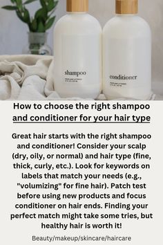 Unlock healthy hair! Match your shampoo & conditioner to your hair type (fine, thick, curly) & scalp (dry, oily, normal). Look for keywords like "volumizing" or "moisturizing." #haircare #healthyhair #hairtype
best shampoo for hair type
conditioner for dry hair
damaged hair shampoo
color treated hair care
natural hair products
#hairgoals #hairproducts #hairroutine #selfcare #shine #stronghair #conditioner #shampoo Color Treated Hair Care, Shampoo For Damaged Hair, Hair Color Shampoo, Color Shampoo, Hair Starting, Hair Maintenance, Color Treated Hair, Strong Hair, Cleansing Oil