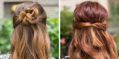 Looks so doable you can master them in two to three steps. Hairstyles Updo Easy, Ideas For Hairstyles, Updo Easy, Lazy Girl Hairstyles, Girl Pony, Easy Hairstyles For Kids, Easy Curls, Super Easy Hairstyles, Lazy Hairstyles