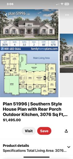 the floor plan for this house is shown in an email post, and it has been updated