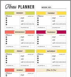 the free printable planner is ready to be used as a daily planner for any type of