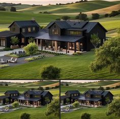 this is an aerial view of a house in the country side and on the other side