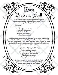 House Protection Spell, House Protection, Witches House, Annabel Lee