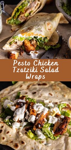 chicken fajita wraps with feta cheese and lettuce