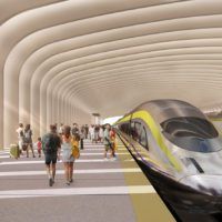 Foster + Partners and Arup's Groundbreaking Designs for California High-Speed Rail Stations   #3dmodels #ARUP #California #Foster+Partners #SanFrancisco #urbanfabric