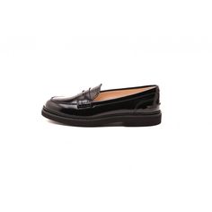 TOD'S - COLLEGE Leather Loafers - Black #TODS Tod's Shoes, T Logo, Shoes Loafers, Leather Loafers, New Product, Black Women, Loafers