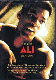 the movie poster for will smith's all starring in which he appears to be shirtless