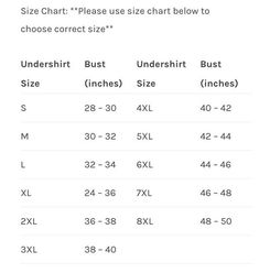 the size chart for women's t - shirt sizes