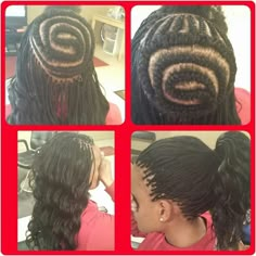 3 pks of Kima Ocean Wave...I used less hair this way...#keyjewelsinc...13 years licensed Cosmetologist specializing in braids...Also make hair products KMac Pac(Keyjewels Anti-itch Spray and Hair Oil), body butter and lotions...www.etsy.com/shop/keyjewelstreasures...excellent stuff...like page and inbox for samples Braids Middle Part, Ghana Braids Hairstyles, Ghana Braids, Micro Braids, Crochet Braid