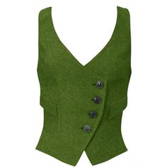 PRICES MAY VARY. High quality polyester, soft, resistant washing and durability are high quality,is not easy to wrinkle and fade Button closure，Women's Waistcoat Vest with Two Functional Pockets.The Features in Full Lining, V-Neck, Sleeveless,Button Up Design A variety of colors can be selected, no color shows different charm, strong dimensional stability Suitable for offices, waiters, work, steampunk themes, rock parties, Halloween, fashion shows, leisure, concerts, costumes, etc. Note: If you Vest Button Up, Kurti Jackets For Women, Button Clothes Design, Heritage Clothing, Steampunk Fashion Women Everyday, Dark Green Suit Women, Vest Types, Button Up Vest Outfits For Women, Sleeveless Button Up