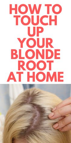 How To Touch Up Your Blonde Root At Home - Looking to touch up your root? Here's an easy way for you to do at it at home. How to do your hair color at home. Root Touch Up At Home, Fixing Short Hair, Colored Hair Roots, Golden Hair Color, Blonde Hair At Home, Grey Hair Roots, Easy Hair Color, Blonde Hair With Roots, Root Cover Up