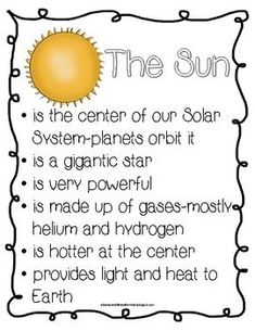 the sun is the center of our solar system