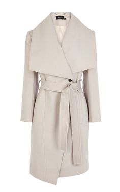 Belted Coat by Karen Millen Luxury Coat, Oversized Collar, White Coat, Trench Coats, Outerwear Women, Fashion Tops