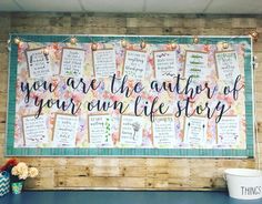 a sign that says you are the author of your own life story hanging on a wall