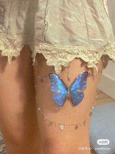 Thigh Jewelry, Butterfly Chain, Thigh Chain, Fairy Butterfly, Fairy Accessories, Leg Chain, Providence Ri, Magical Jewelry, Jewelry Accessories Ideas