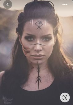 Pagan Makeup, Viking Rune Tattoo, Viking Aesthetic