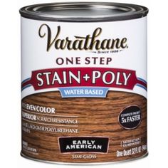 varathane one step stain and poly water based wood stain, 1 qt