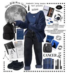 Ravenclaw Outfits Casual, Outfits For Cancers, Astronomy Student Aesthetic Outfit, Ravenclaw Fall Outfit, Raven Claw Aesthetic Outfits, Cancerian Fashion, Cute Ravenclaw Outfits, Modern Ravenclaw Outfit, Space Acedamia Outfits