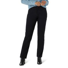 Lee Womens Straight Leg Wrinkle Resist Stretch PantLee Womens Straight Leg Wrinkle Resist Stretch Pant has a relaxed fit, and are made from premium stretch fabric for comfort and durability. Made from a wrinkle-free material, these pants will look crisp all day so you will too. Size: 12L. Color: Black. Gender: female. Age Group: adult. Womens Straight Leg Pants, Straight Leg Pant, Bootcut Pants, Lee Jeans, Stretch Pants, Work Pants, Wrinkle Free, Straight Leg Pants, Trousers Women