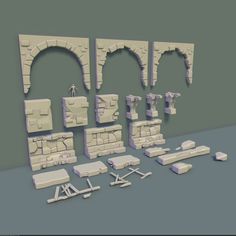 Dungeon Reference, Dungeon Design, Dungeon Ideas, Town Games, Game Textures, Games Design, Props Art