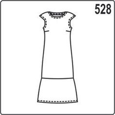 a drawing of a women's dress with short sleeves and a collared neckline