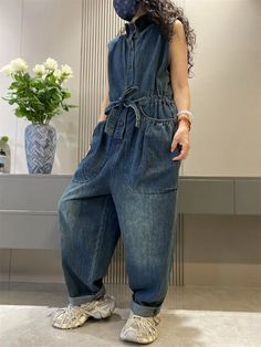 women's jean overall pants Introducing our women's jean overall pants wide leg denim jumpsuit, designed for the modern woman who values both fashion and functionality. This Retro Cargo Jean is not just an outfit; it's a statement of style that sets you apart from the crowd. Key Features: Premium Denim Fabric: Crafted from high-quality denim, this jumpsuit offers durability and a comfortable fit, perfect for spring and autumn wear. Trendy Wide Leg Design: The wide leg cut adds a fashionable touch Casual Wide Leg Jumpsuits And Rompers With Relaxed Fit, Summer Utility Style Straight Leg Jumpsuits And Rompers, Relaxed Fit Medium Wash Wide Leg Denim Jumpsuit, Relaxed Fit Wide Leg Medium Wash Denim Jumpsuit, Medium Wash Relaxed Fit Wide Leg Denim Jumpsuit, Dark Wash Wide Leg Denim Jumpsuit With Pockets, Dark Wash Denim Jumpsuit With Wide Legs And Pockets, Medium Wash Wide-leg Overalls With Pockets, Non-stretch Wide Leg Jumpsuits And Rompers With Pockets