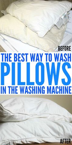 the best way to wash pillows in the washing machine