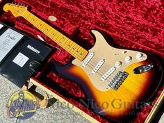 2021 Fender Custom Shop 1955 Stratocaster Reverse Head NOS Wide Black 2Tone Sunburst