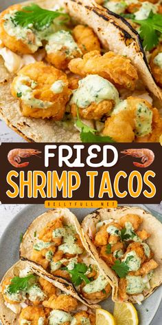 Get ready to fiesta with these Fried shrimp Tacos! Perfect for your Cinco de Mayo party food ideas, they're loaded with crispy popcorn shrimp, zesty slaw, and drizzled with tangy cilantro-lime dressing, all wrapped in warm corn tortillas. A must-have on your Cinco de Mayo dinner menu! Cinco De Mayo Menu Ideas, Popcorn Shrimp Tacos, Fried Shrimp Tacos, Southwestern Food, Cinco De Mayo Recipes, Lunch Meals, Mexican Night, Healthy And Unhealthy Food, Homemade Corn Tortillas